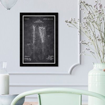 " Lacrosse Stick 1907 Chalkboard "