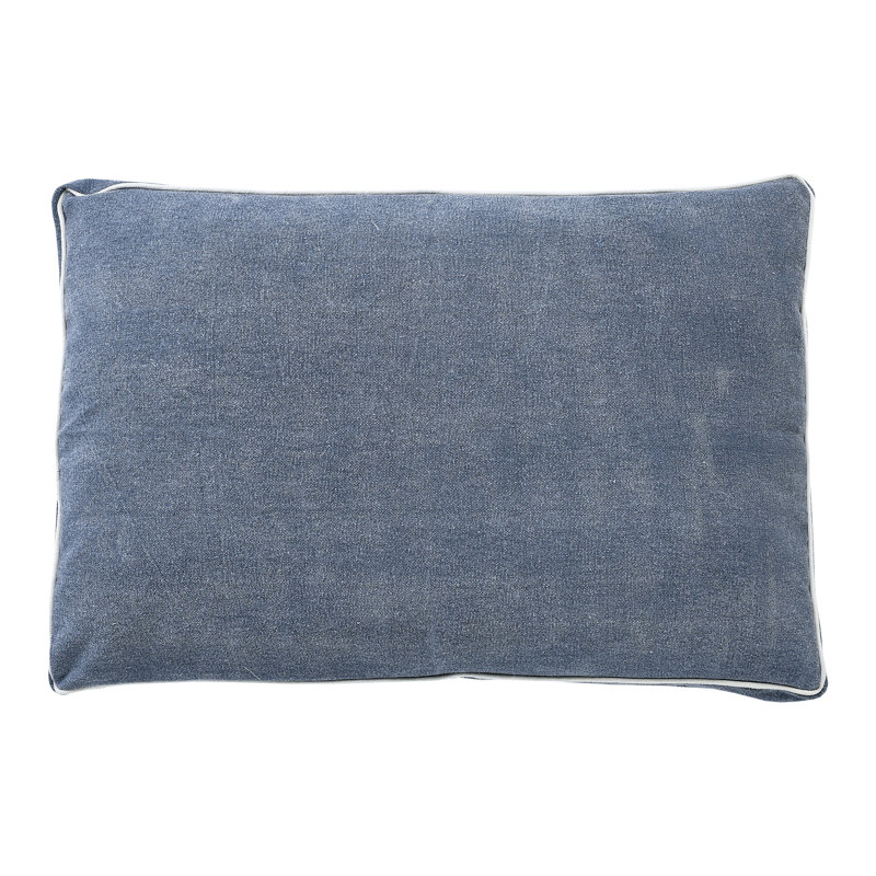 Coussin Langeloth Stonewash, Bleu