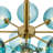 Delacroy 13 - Light Tiered Gradient Blue Glass Bubble Chandelier