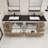 Brayla 84" Double Bathroom Vanity Set-1035999543