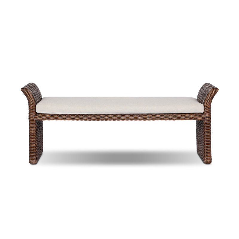 Fiora Rattan Bench