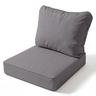 25.5 x 25.5 Outdoor Deep Seat Patio Cushion with Non-Slip Bottom for Patio Furniture, Waterproof, Fade-Resistant