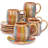 Hand drawn Rainbow Glazed Coffee Cup