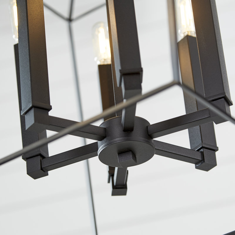 Hyperion 6 - Light Chandelier, Black