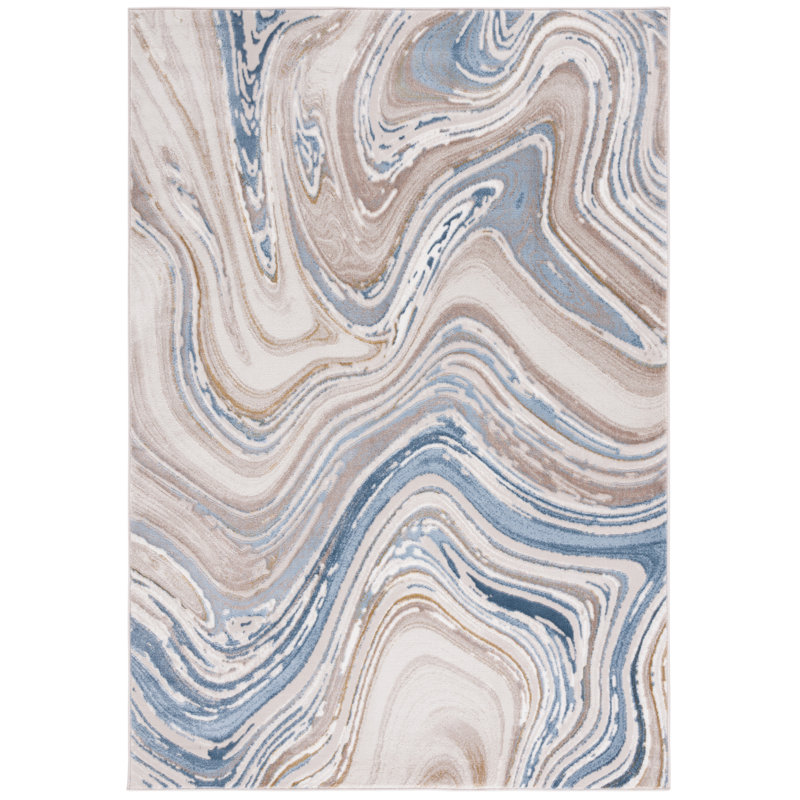 Jerolene Performance Abstract Rug, Rectangle 9' x 12'