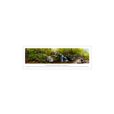 Impression panoramique du parc national de Shenandoah, chutes creuses sombres