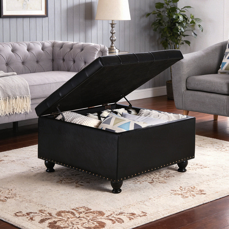 Versatile Storage Ottoman with Stylish Design for Various Rooms