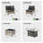 Emroy 4 - Person Wicker/Rattan Sectional Seating Group with Lighted Coffee Table, All Weather Modular Outdoor Conversation Set with Cushions-2086089236