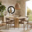 Chaise en cuir taupe Longwell