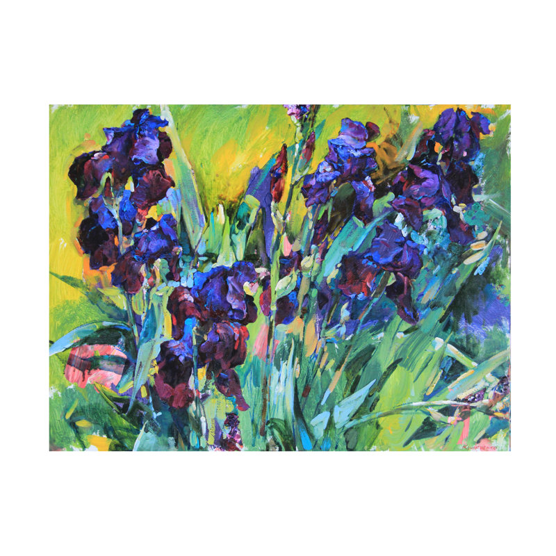 Art sur toile «Iris bolognaise» par Andrii Kutsachenko, H 14 po x l 19 po