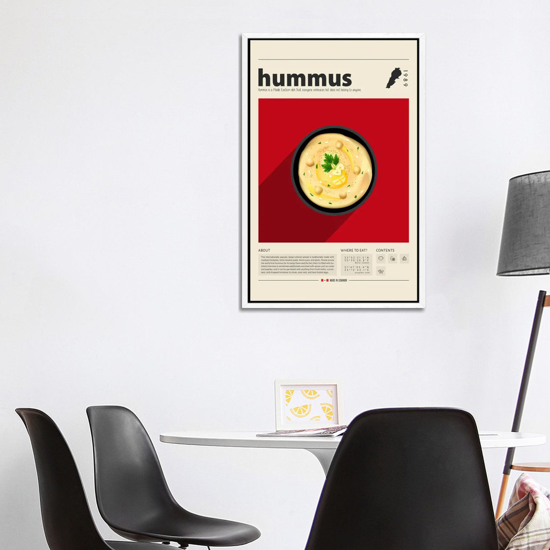 Hummus von GastroWorld - Galerie-umwickelte Leinwand Giclée auf Leinwand