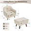 Fauteuil d'appoint avec repose-pieds Kaya Mordern Upholstery-252452223