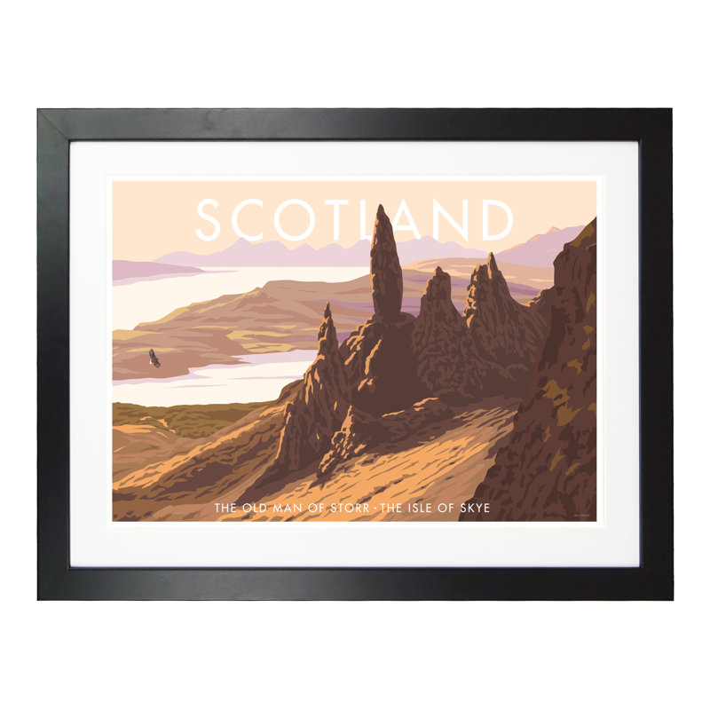 Scotland 5 by Stephen Millership - Print, Black, 33.5cm H x 43.5cm W x 2.2cm D