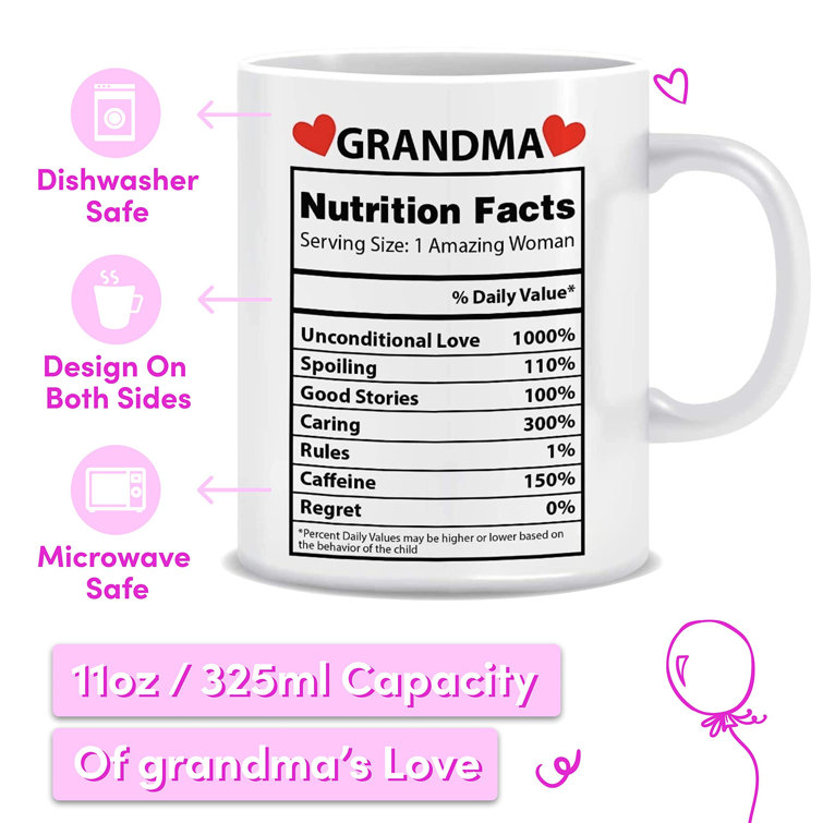 Grandma Nutrition - Gifts For Grandmother - 20 Oz Tumbler