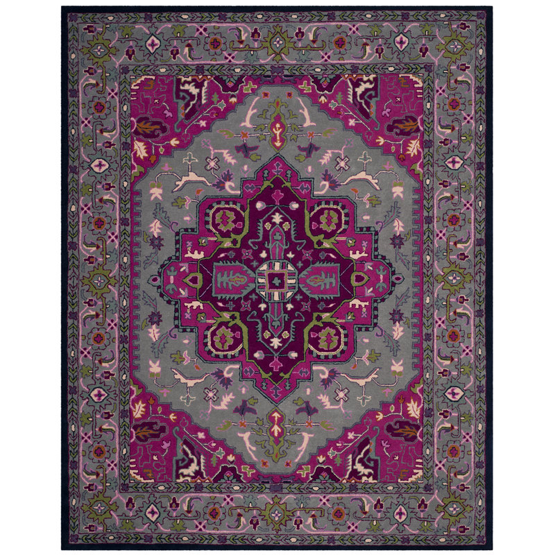 Blokzijl Hand Tufted Wool Oriental Rug, Rectangle 2' x 3'