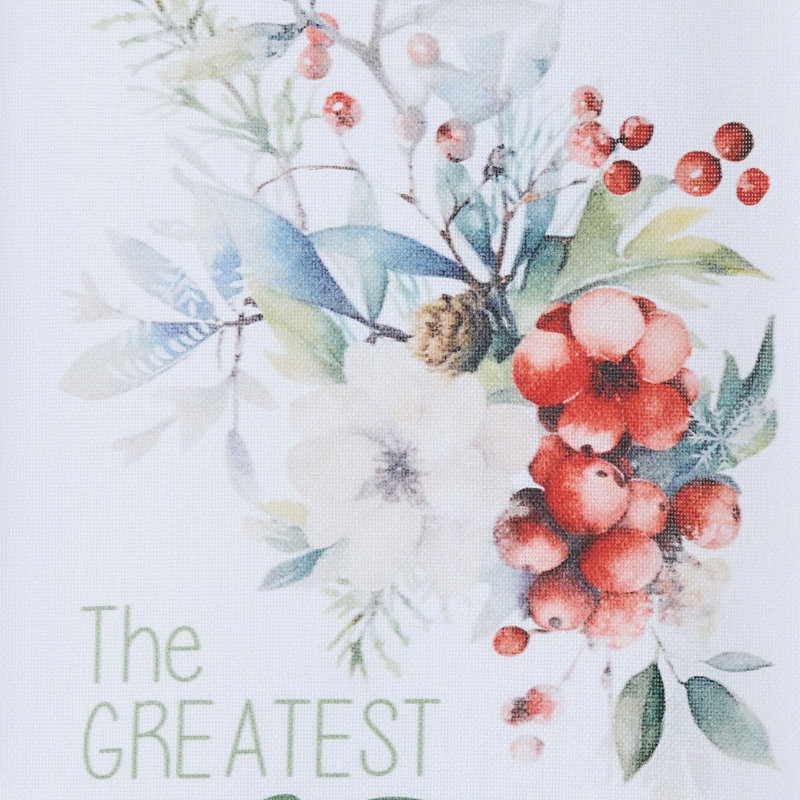  First Snow Decorative Dishtowel Set Of 2, First Snow