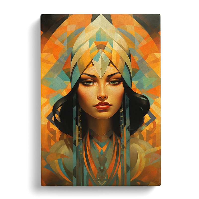 Indian Woman Deco - Print, 50cm H x 35cm W x 3cm D
