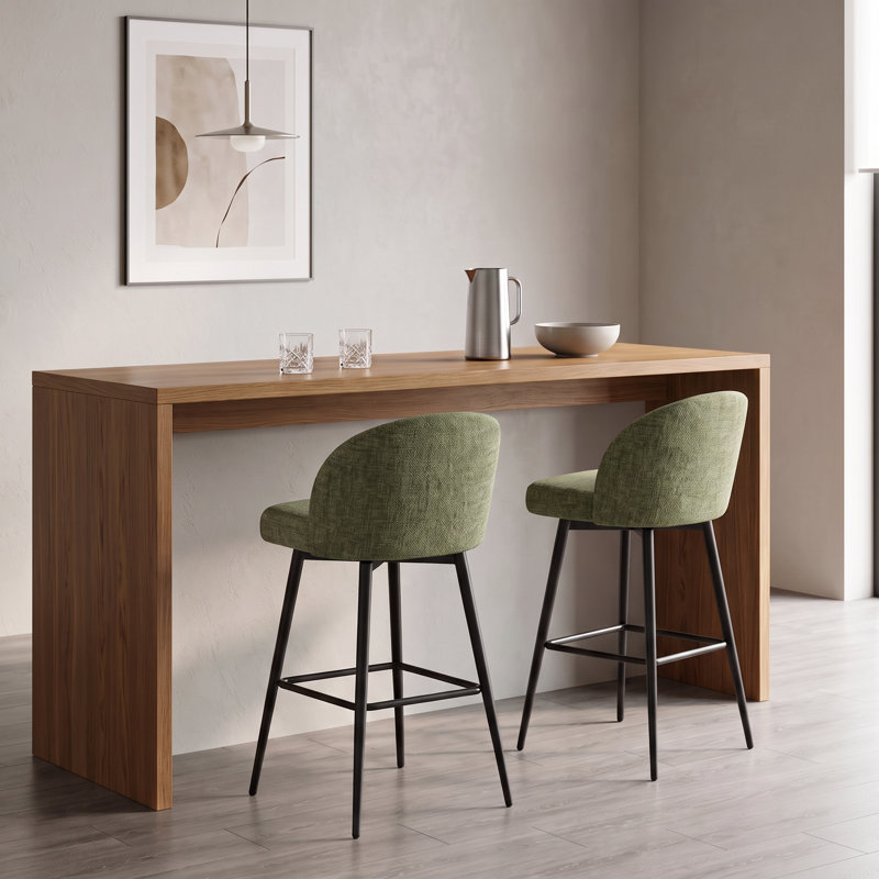 Tabouret de bar et de comptoir pivotant, Vert, Extra Tall (30.3" Seat Height)