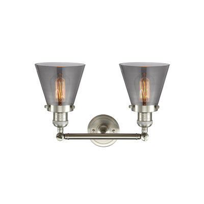 Éclairage de meuble-lavabo inclinable 2 lumières Cone