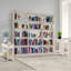 Table de chevet Ilithia avec rangement rabattable et tablette ouverte, table de chevet mince pour les petits espaces, table de bout étroite et moderne pour la chambre à coucher ou le salon, organisateur de table d'appoint peu encombrant-1332687819