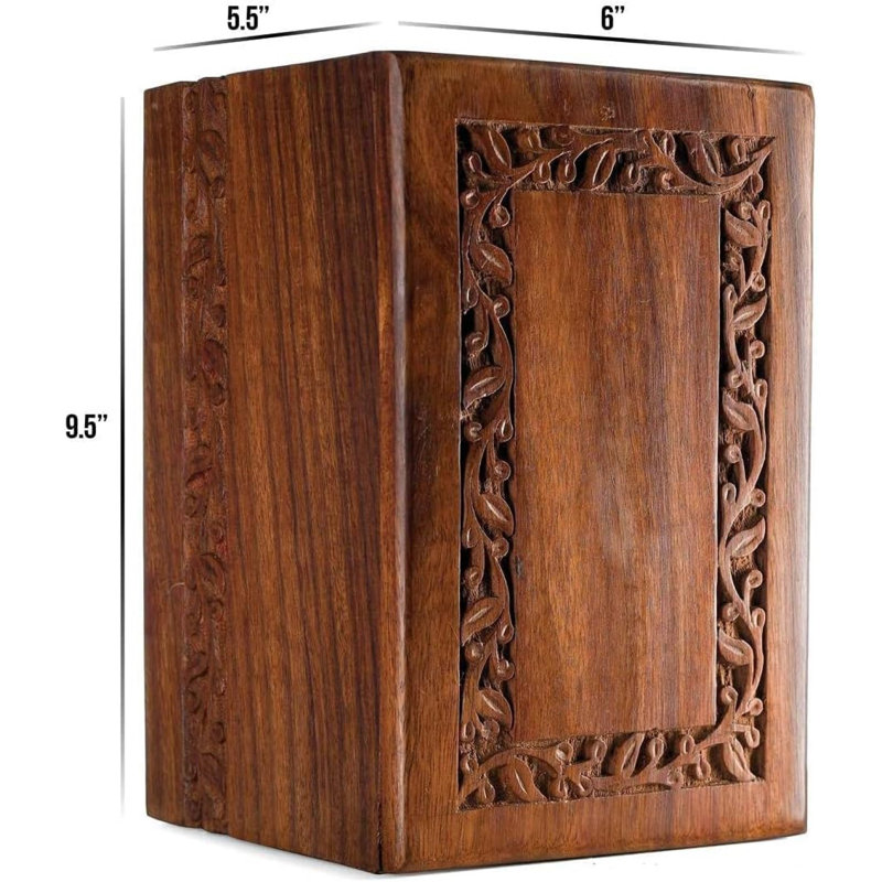 Lokelani Solid Wood Decorative Urns & Jars