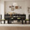 Creative solid wood table dining set