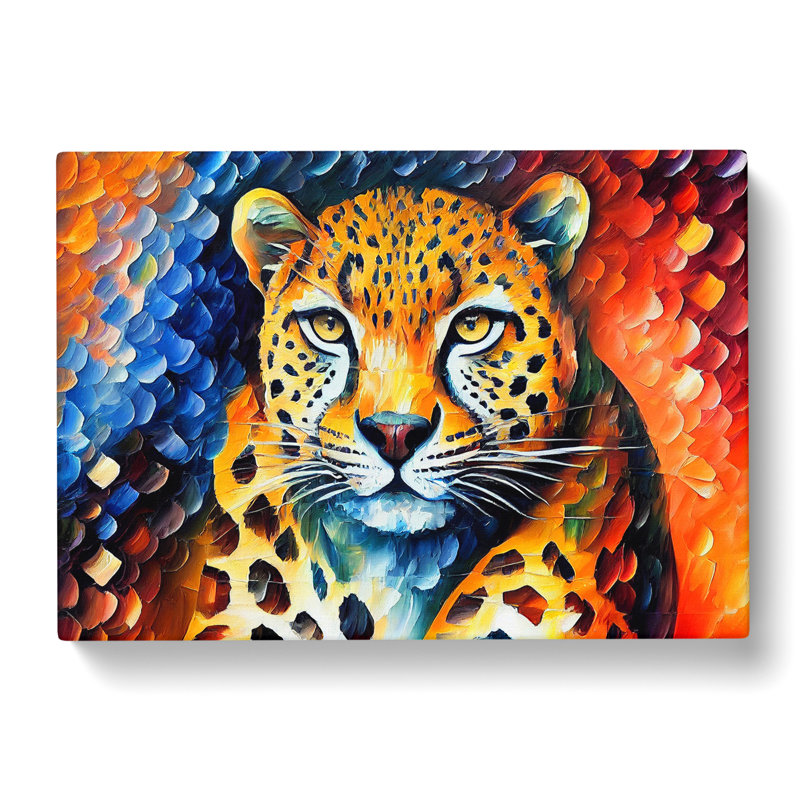 Leopard Painting Vol.4 Abstract - Wrapped Canvas, 50cm H x 76cm W x 3cm D