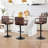 4-Piece Penacook Swivel Adjustable Height Upholstered Bar Stool-414252709