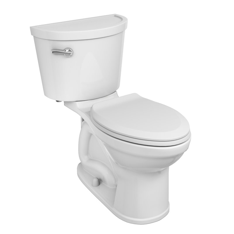 American Standard Champion PRO Two-Piece Toilet with Slow-Close Seat & Wax Ring, Chair Height, White