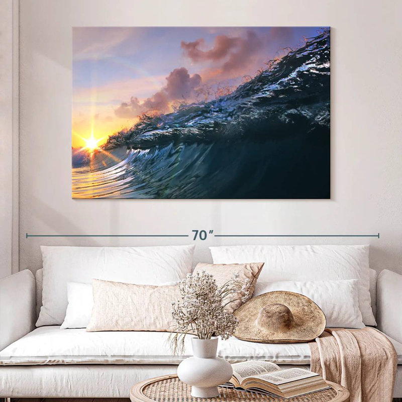 Alvord Soft Wave And Sunset Sky, 34" H x 51" W