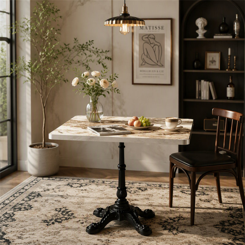 31.5" Square Outdoor Tulip Dining Table