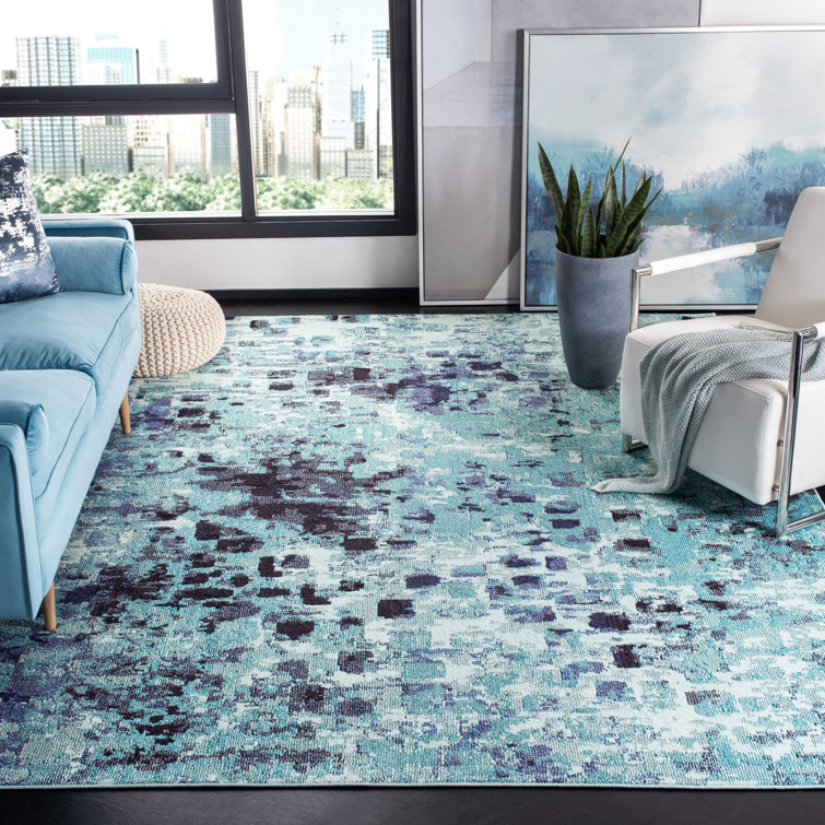 Wrought Studio Travers Performance Abstract Rug & Reviews | Wayfair