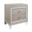 Cross Glam Nightstand With Exquisite Details