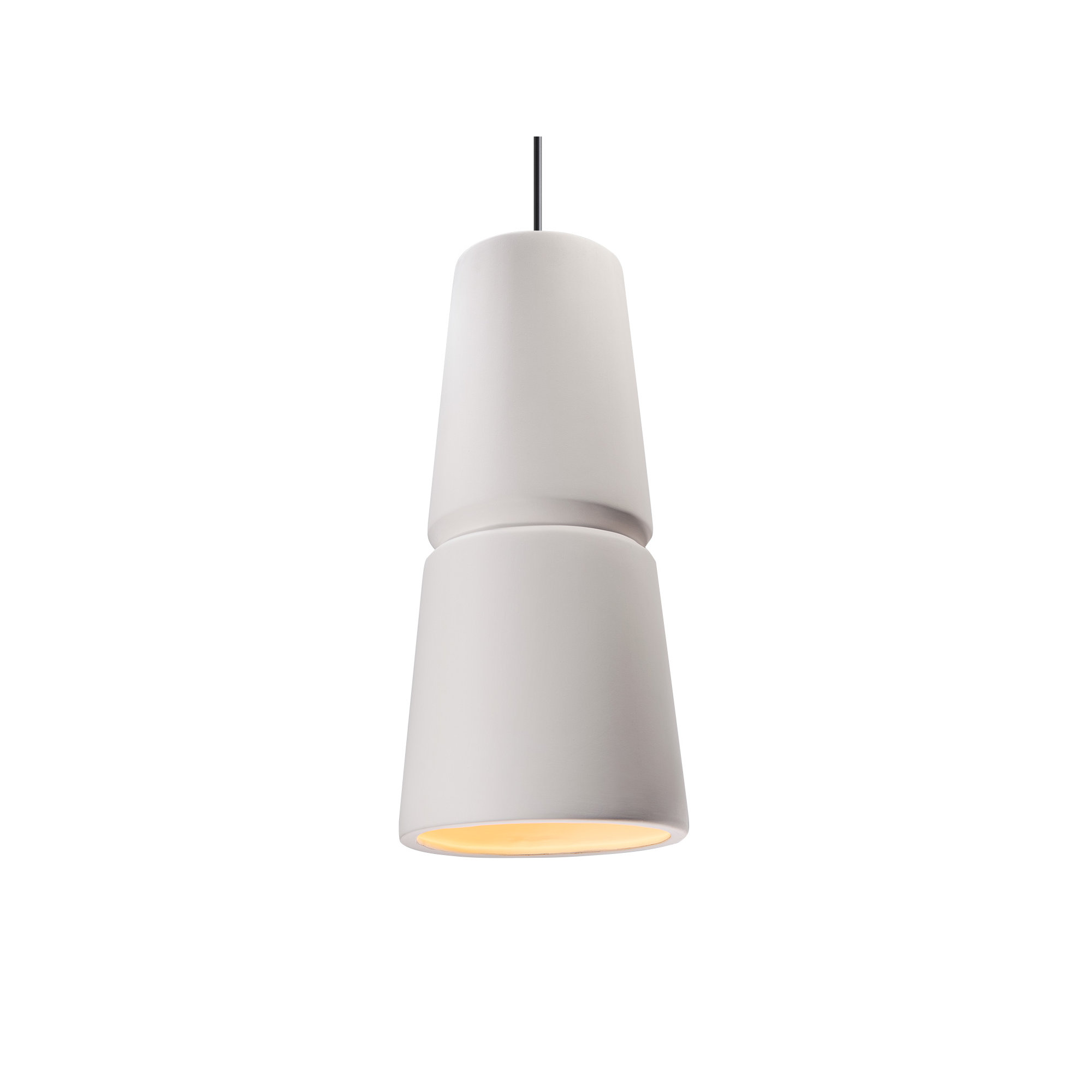 Logan 1 - Light Single Cone Pendant, Dark Bronze, Pewter Green, 18" H x 8" W x 8" D