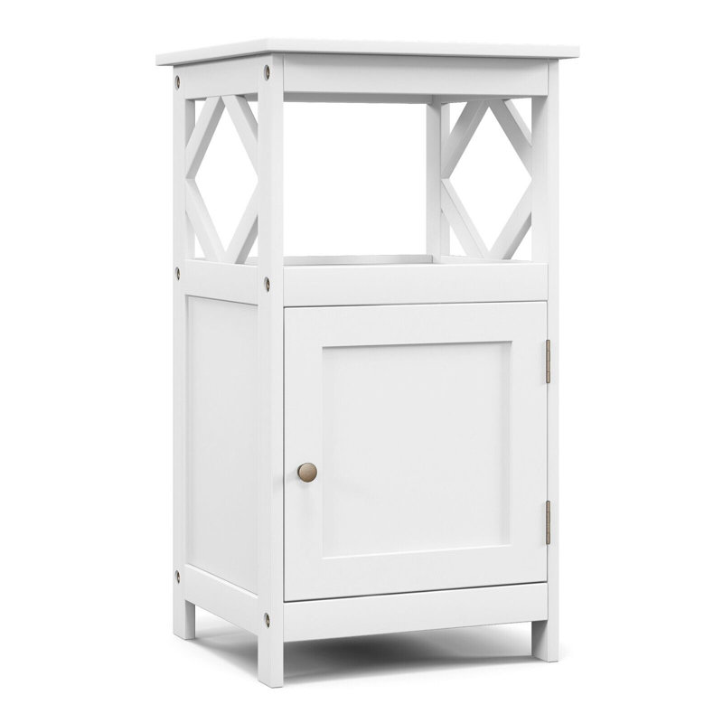 Dunnom Freestanding Bathroom Cabinet, White