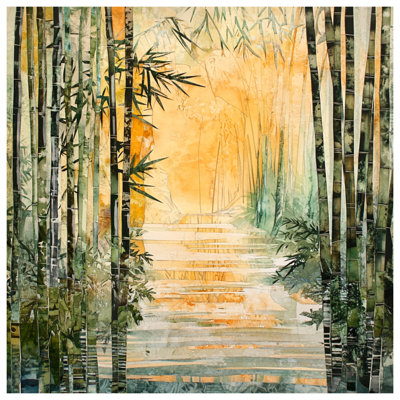 Bamboo Forest Pathway Comforter