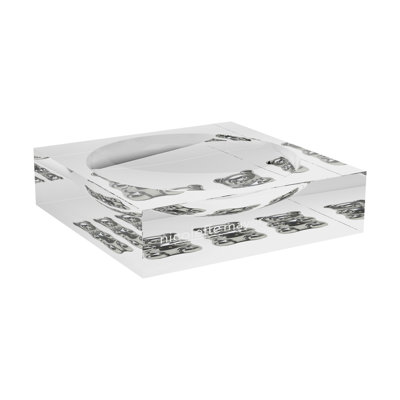 Chrome Bear White Acrylic Candy Catchall Dish