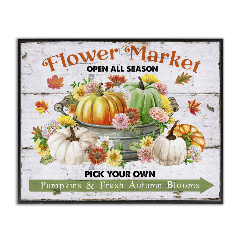 «Stupell Industries Pick Your propre marché d'automne», estampe numérique par Creatif Belle, H 11 po x l 14 po