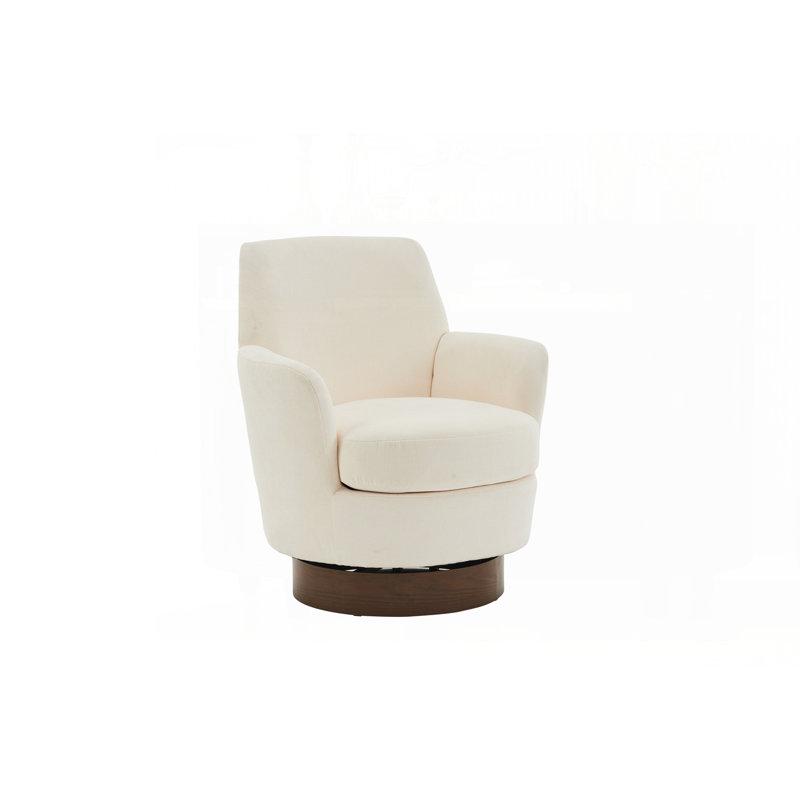 Fauteuil demi-tonneau pivotant en polyester