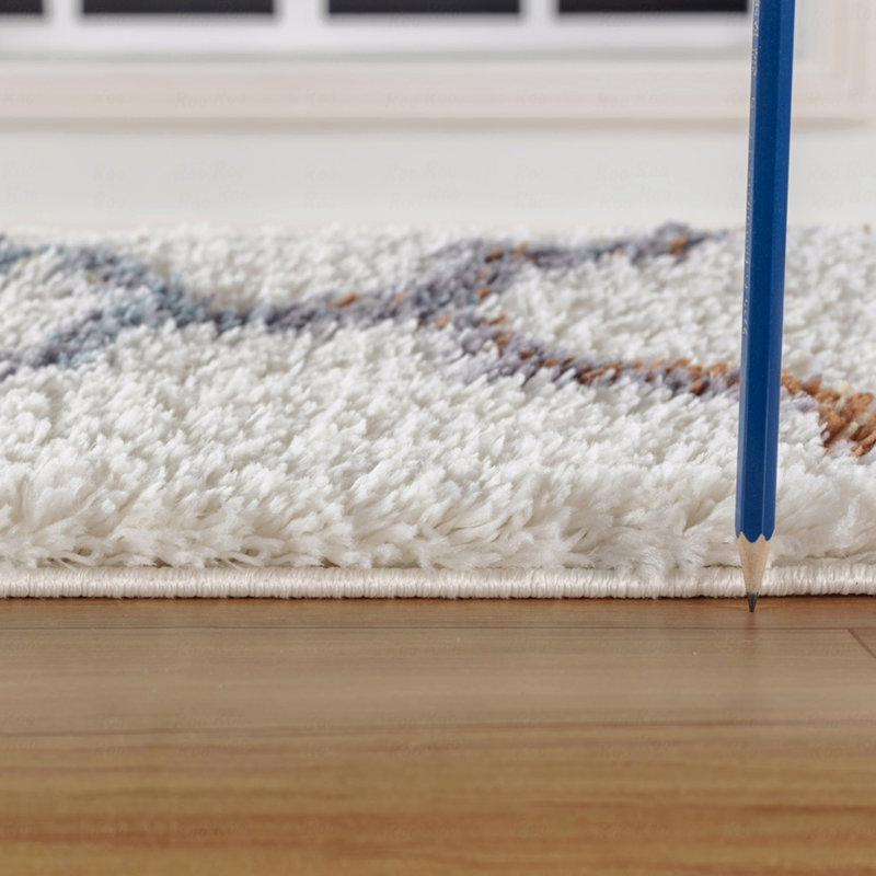 7 pi 10 po X 9 pi 10 po Tapis à poils longs, Rectangle 7 pi 10 po x 9 pi 10 po
