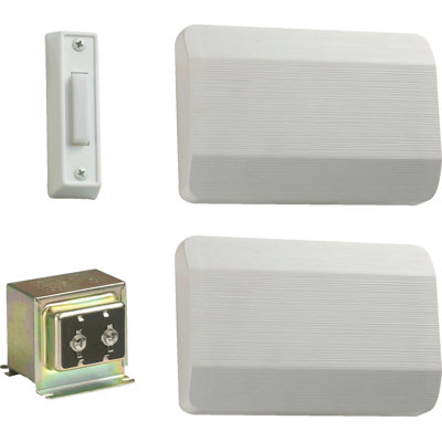 Ensemble de sonnette simple blanc