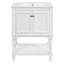 Meuble-lavabo moderne de luxe avec lavabo en céramique, armoire de salle de bain avec tablette ouverte et rangement fermé-2028101615