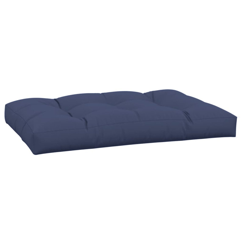 Coussin à palette 100% polyester bleu marine vidaXL 47,2 po x 31,5 po x 4,7 po, H 47,2 po x l 31,5 po x P 4,7 po, Navy Blue