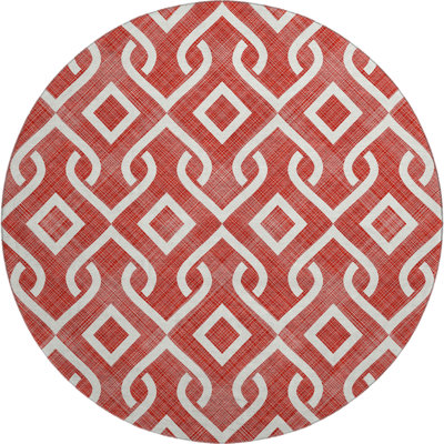Tapis rouge Cerrito lavable à la machine de qualité supérieure