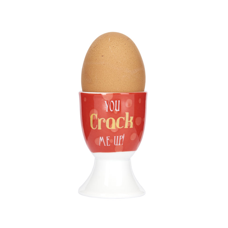 ''You Crack Me Up'' 6 Piece Egg Cup Set