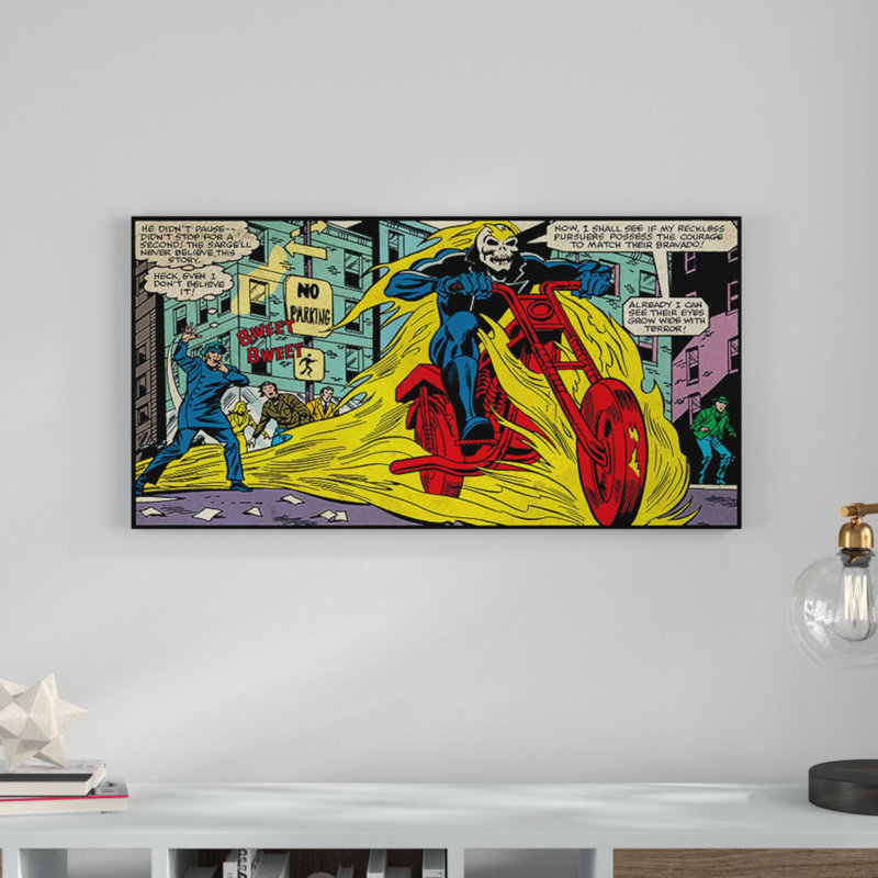 Ghost Rider Graphic Art Print on Canvas