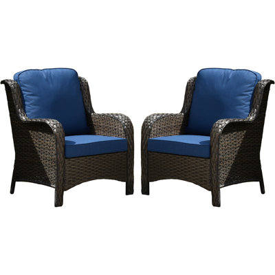 Gretna Wicker Outdoor Lounge Chair