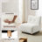 Jacquard Velvet Upholstered Tufted Armless Accent Slipper Chair-1207393622