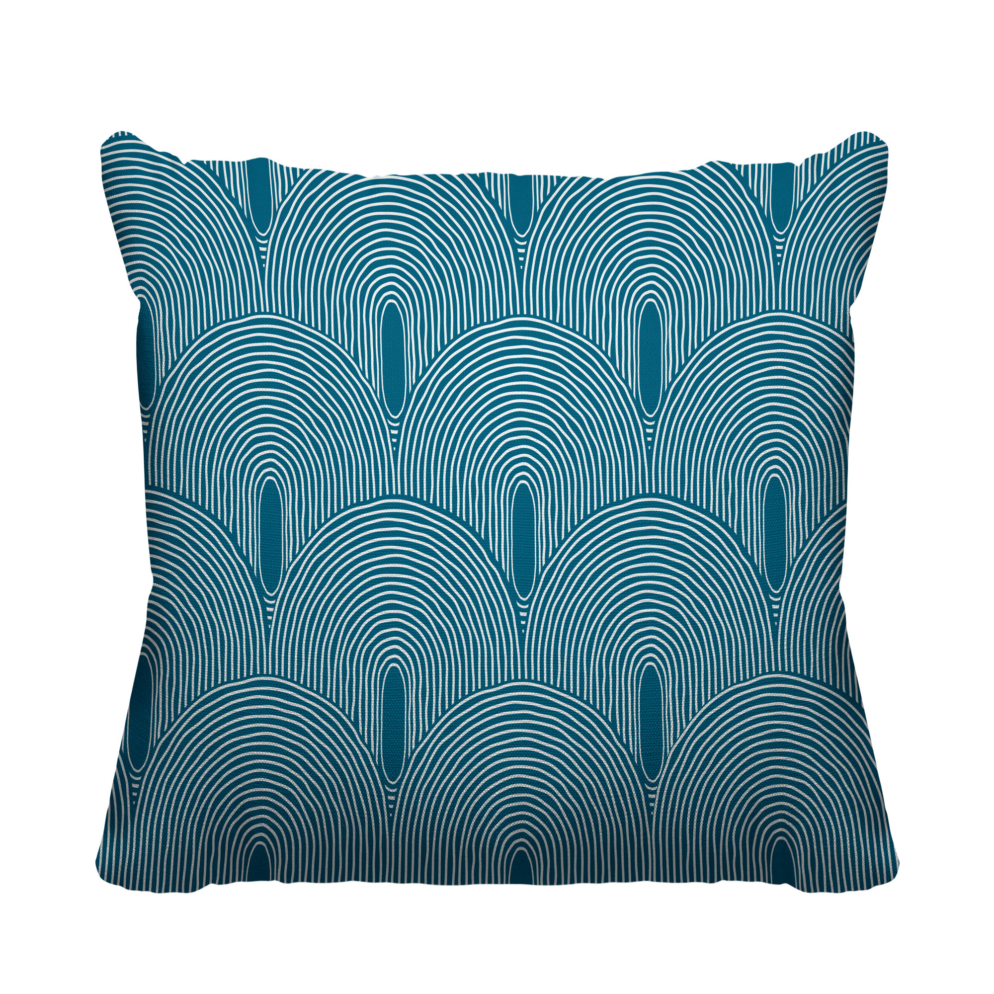 Limpo Indoor/Outdoor Throw Pillow, Turquoise, 18" x 18"