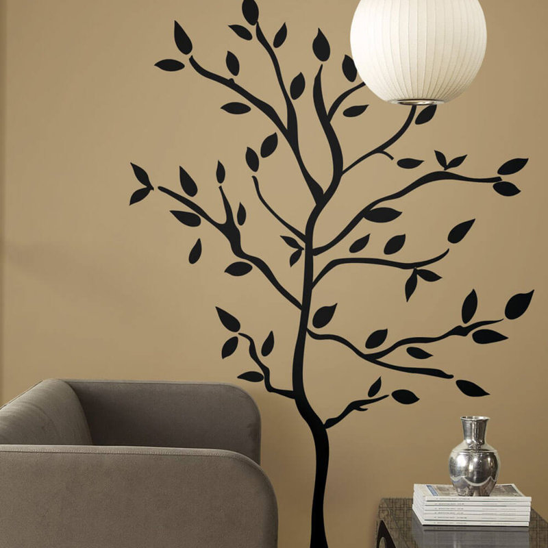 Décalcomanie murale arbre silhouette